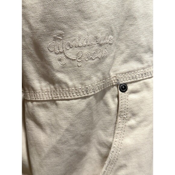 ZARA Men Paint Splatter Denim Jacket Contrast Collar Medium Oyster White - Picture 8 of 16